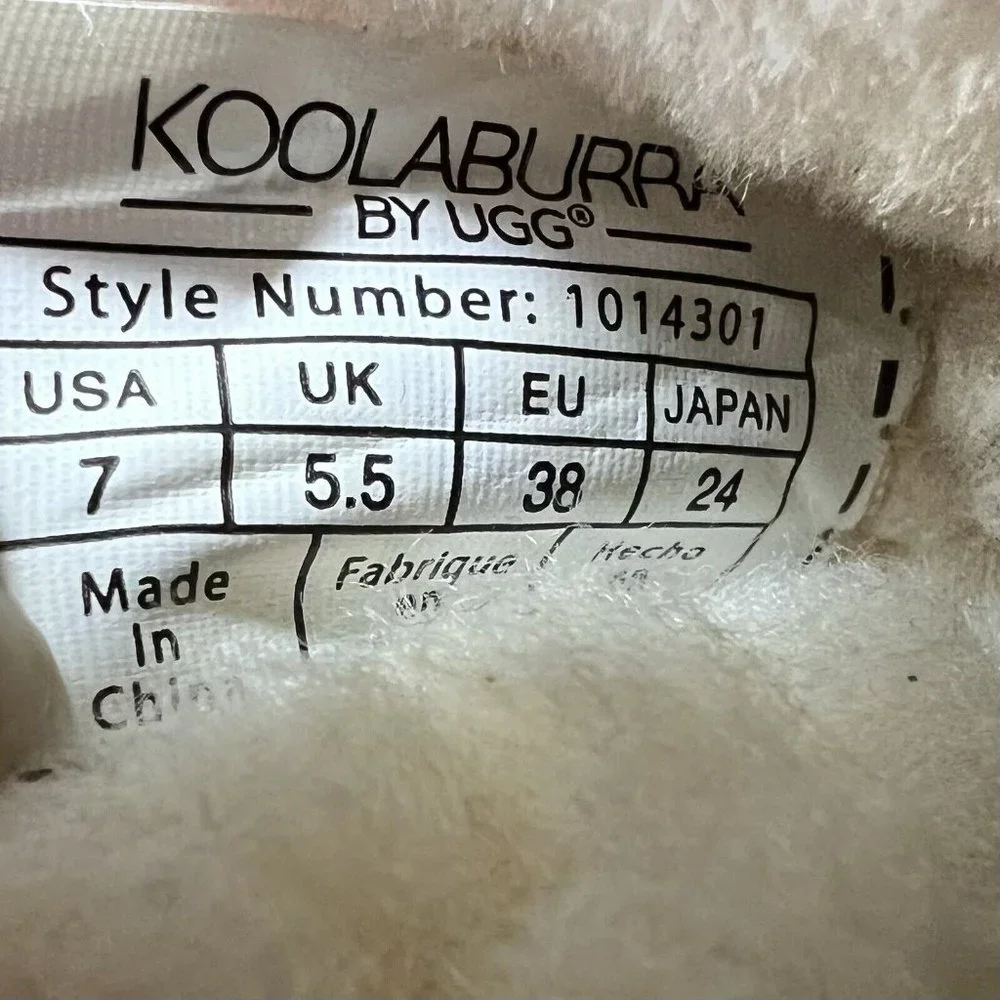 Koolaburra  UGG Women's Brown Shearling Boots‎ Size 7 Style #  1014301